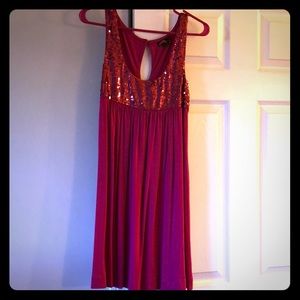 Never Worn! Pink sequin dress